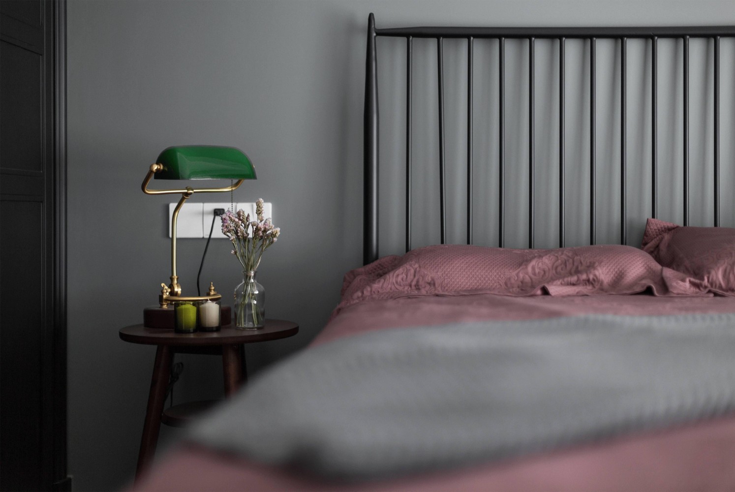 lampy retro sypialnia